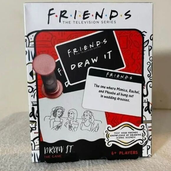Friends Draw It The Television TV Series Iconic Scenes Drawing Home Game - Picture 1 of 4